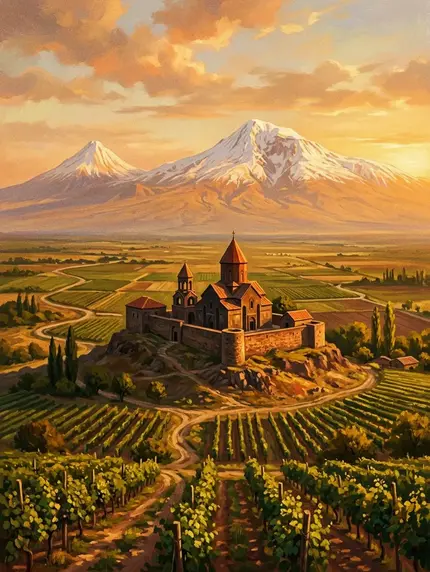 Armenian - Khor Virap & Ararat