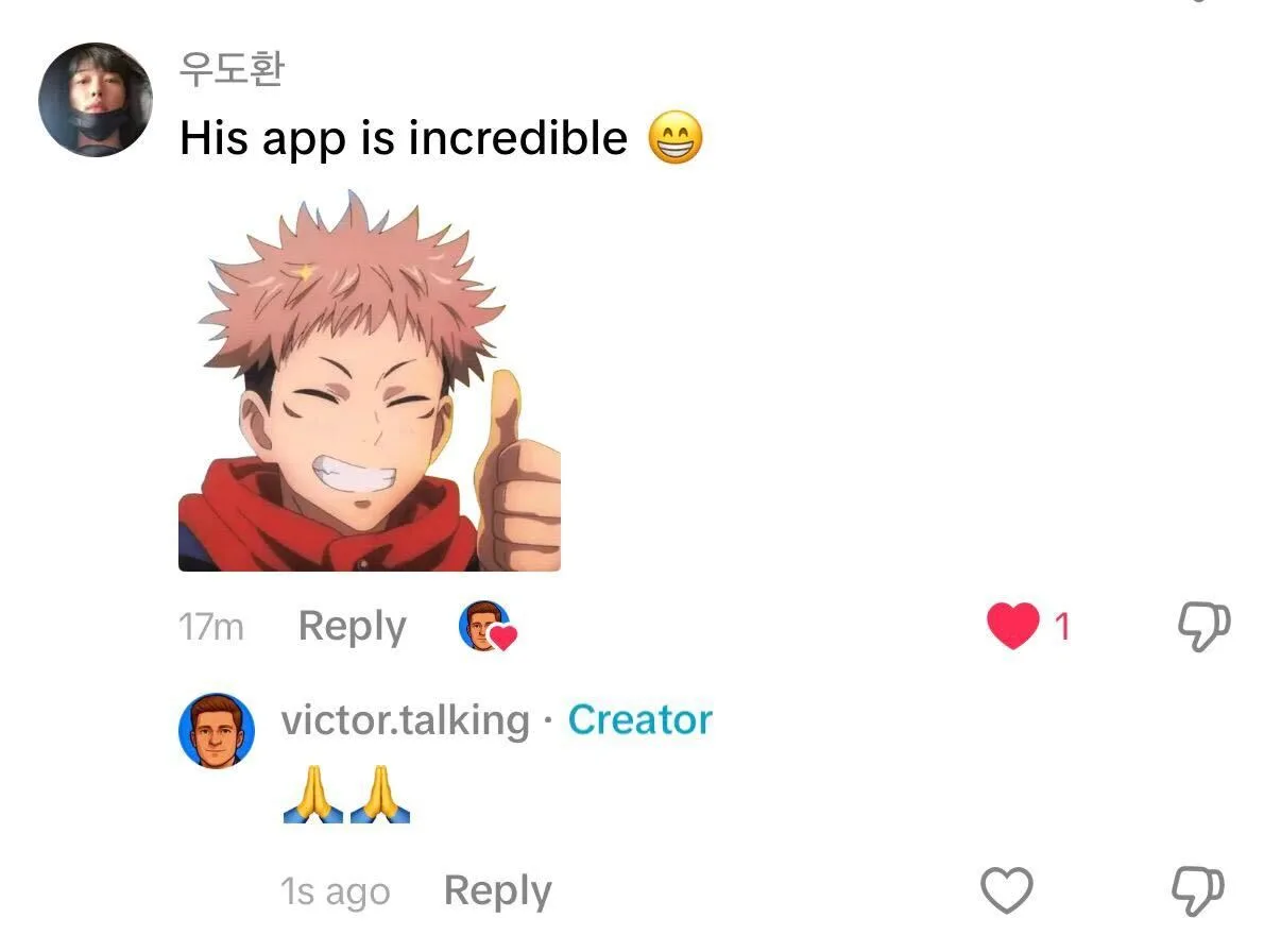 His app is incredible