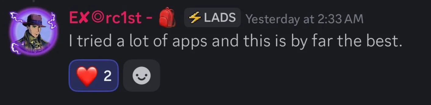 I tried a lot of apps and this is by far the best